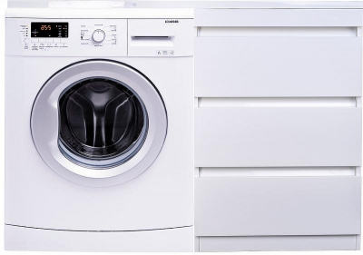 Тумба под раковину Style Line Даллас 120 Люкс Plus СС-00002272 3 ящика Белая