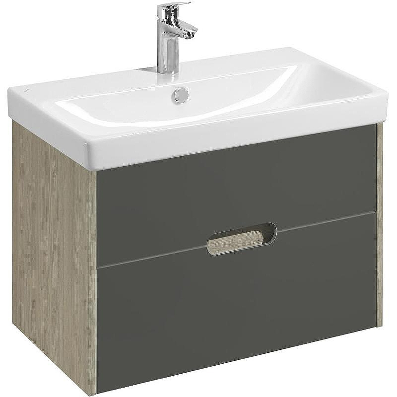 Тумба с раковиной Aquaton Оливия 80 1A2831K0OLUG0 подвесная Грей Дуб Ойстер, купить, цена, заказать, магазин, доставка, скидка, промокод, купить, цена, заказать, магазин, доставка, скидка, промокод