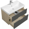 Тумба с раковиной Aquaton Оливия 80 1A2831K0OLUG0 подвесная Грей Дуб Ойстер, купить, цена, заказать, магазин, доставка, скидка, промокод, купить, цена, заказать, магазин, доставка, скидка, промокод