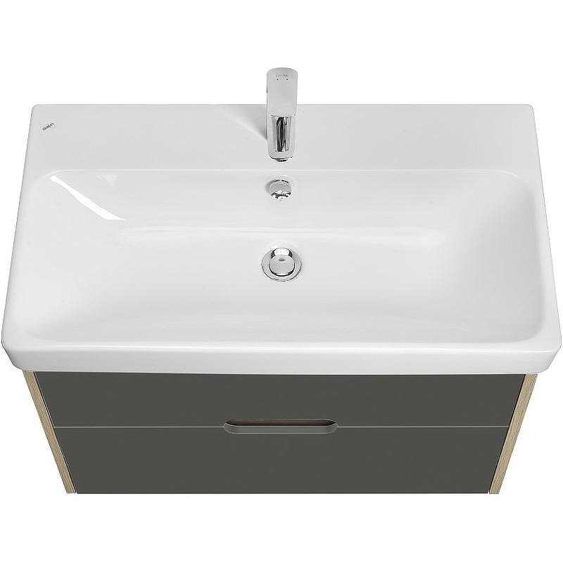 Тумба с раковиной Aquaton Оливия 80 1A2831K0OLUG0 подвесная Грей Дуб Ойстер, купить, цена, заказать, магазин, доставка, скидка, промокод, купить, цена, заказать, магазин, доставка, скидка, промокод