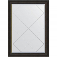 Зеркало Evoform Exclusive-G 101х74 BY 4533 с гравировкой в багетной раме - Черное дерево с золотом 71, купить, цена, заказать, магазин, доставка, скидка, промокод, купить, цена, заказать, магазин, доставка, скидка, промокод