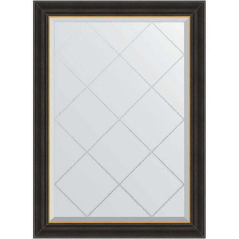 Зеркало Evoform Exclusive-G 101х74 BY 4533 с гравировкой в багетной раме - Черное дерево с золотом 71, купить, цена, заказать, магазин, доставка, скидка, промокод, купить, цена, заказать, магазин, доставка, скидка, промокод