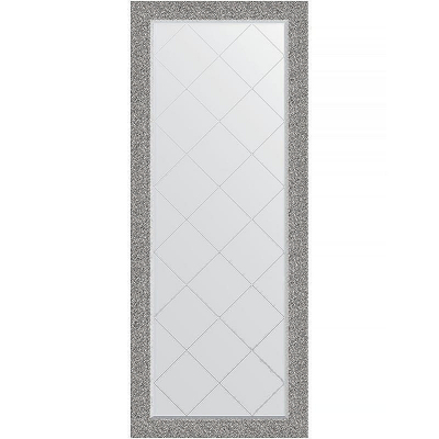 Зеркало Evoform Exclusive-G Floor 201х81 BY 6383 с гравировкой в багетной раме - Чеканка серебряная 90