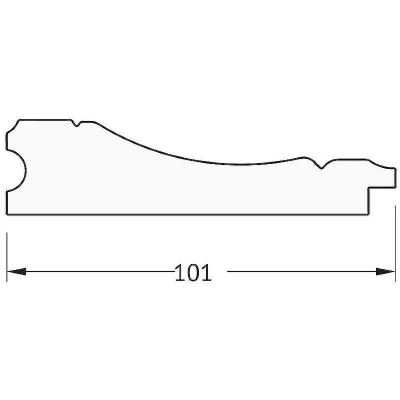 Зеркало Evoform Polygon 79х59 BY 7237 в багетной раме - Вензель серебряный 101