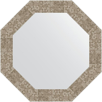 Зеркало Evoform Octagon 57х57 BY 7310 в багетной раме - Соты титан 70, купить, цена, заказать, магазин, доставка, скидка, промокод, купить, цена, заказать, магазин, доставка, скидка, промокод