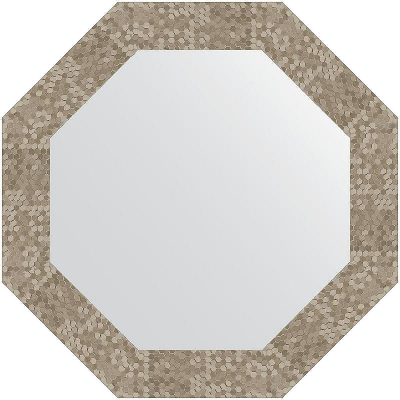 Зеркало Evoform Octagon 57х57 BY 7310 в багетной раме - Соты титан 70