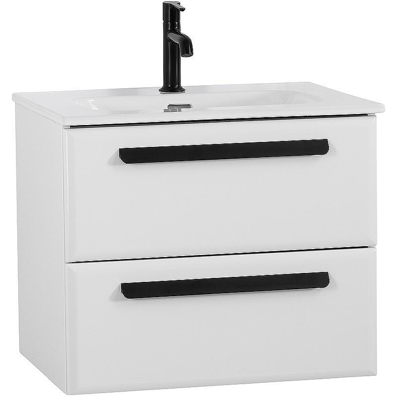 Тумба под раковину Cezares Eco-Cer-N 60 ECO-CER-N-600-2C-SO-BL подвесная Bianco Lucido без ручек, купить, цена, заказать, магазин, доставка, скидка, промокод, купить, цена, заказать, магазин, доставка, скидка, промокод