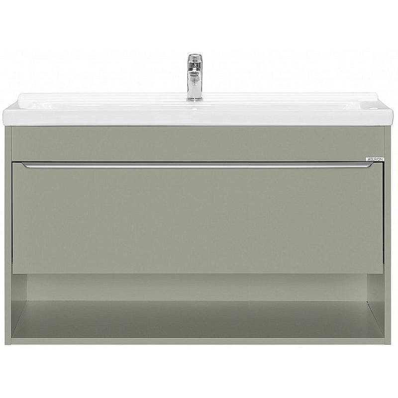 Тумба под раковину Aquaton Хоуп 100 1A287401HP9D0 подвесная Хаки, купить, цена, заказать, магазин, доставка, скидка, промокод, купить, цена, заказать, магазин, доставка, скидка, промокод