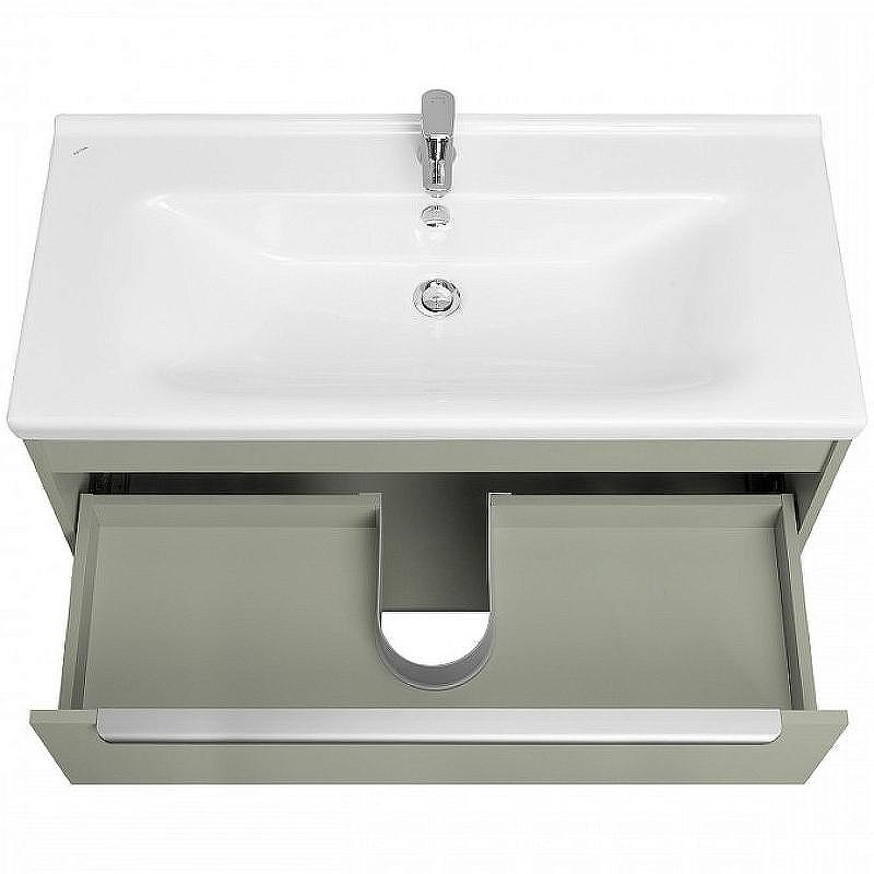 Тумба под раковину Aquaton Хоуп 100 1A287401HP9D0 подвесная Хаки, купить, цена, заказать, магазин, доставка, скидка, промокод, купить, цена, заказать, магазин, доставка, скидка, промокод