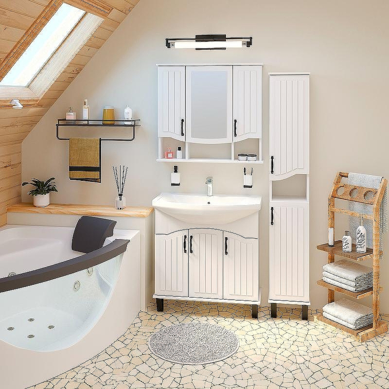 Шкаф пенал Runo Марсель 30 R 00-00001000 Белый, купить, цена, заказать, магазин, доставка, скидка, промокод, купить, цена, заказать, магазин, доставка, скидка, промокод