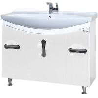 Тумба под раковину Bellezza Лагуна 105 4632118110010 Белая, купить, цена, заказать, магазин, доставка, скидка, промокод, купить, цена, заказать, магазин, доставка, скидка, промокод
