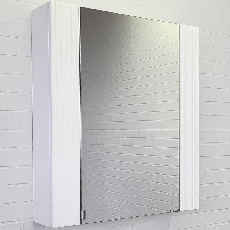 Зеркальный шкаф Comforty Лима 70 00-00006135 Белый матовый, купить, цена, заказать, магазин, доставка, скидка, промокод, купить, цена, заказать, магазин, доставка, скидка, промокод