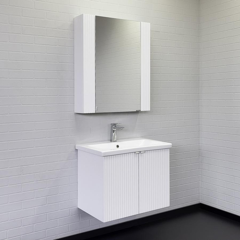 Зеркальный шкаф Comforty Лима 70 00-00006135 Белый матовый, купить, цена, заказать, магазин, доставка, скидка, промокод, купить, цена, заказать, магазин, доставка, скидка, промокод