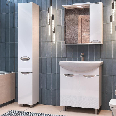 Зеркало со шкафом Vigo Callao 70 R z.CAL.70.R.El с подсветкой Белое