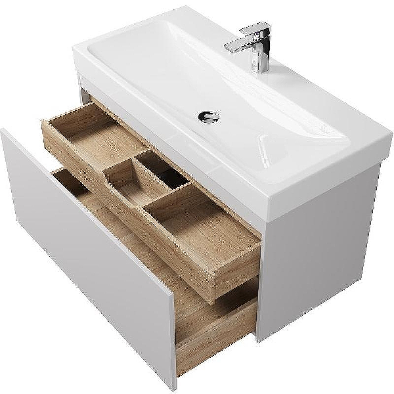 Тумба под раковину Creto Etna 100 4-1079W подвесная Белая, купить, цена, заказать, магазин, доставка, скидка, промокод, купить, цена, заказать, магазин, доставка, скидка, промокод