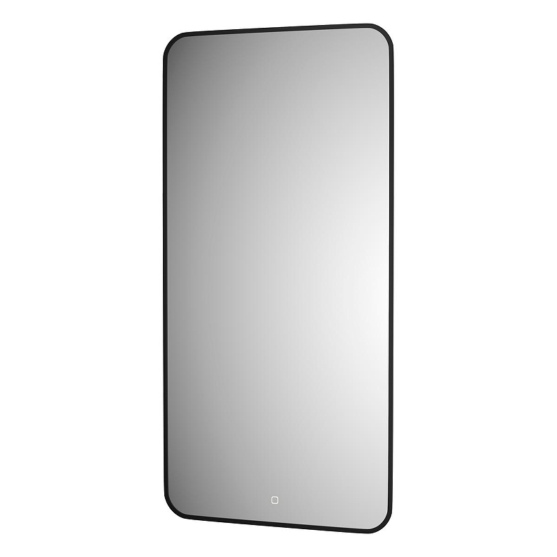 Зеркало Defesto Aura 60х120 DF 2978S с подсветкой 34W-3000K/Сенсорный выключатель/Теплый белый свет/Черная рама, купить, цена, заказать, магазин, доставка, скидка, промокод, купить, цена, заказать, магазин, доставка, скидка, промокод