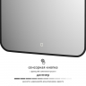 Зеркало Defesto Aura 60х120 DF 2978S с подсветкой 34W-3000K/Сенсорный выключатель/Теплый белый свет/Черная рама, купить, цена, заказать, магазин, доставка, скидка, промокод, купить, цена, заказать, магазин, доставка, скидка, промокод