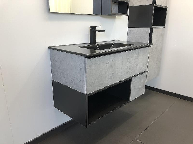 Тумба с раковиной Comforty Франкфурт 90 00-00006503 подвесная Бетон светлый, купить, цена, заказать, магазин, доставка, скидка, промокод, купить, цена, заказать, магазин, доставка, скидка, промокод