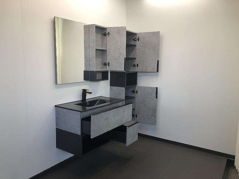 Тумба с раковиной Comforty Франкфурт 90 00-00006503 подвесная Бетон светлый, купить, цена, заказать, магазин, доставка, скидка, промокод, купить, цена, заказать, магазин, доставка, скидка, промокод