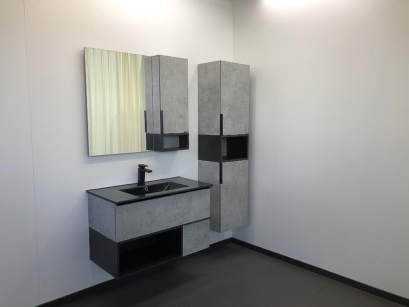 Тумба с раковиной Comforty Франкфурт 90 00-00006503 подвесная Бетон светлый, купить, цена, заказать, магазин, доставка, скидка, промокод, купить, цена, заказать, магазин, доставка, скидка, промокод