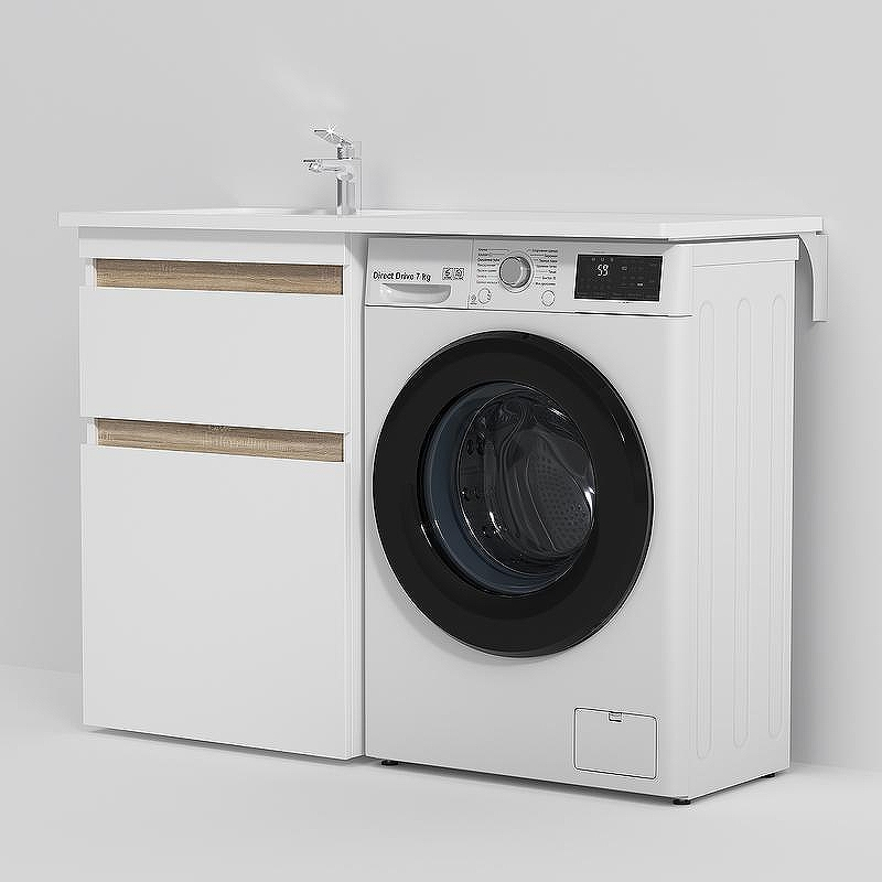 Тумба под раковину AM.PM X-Joy 60 M85AFSX0602WG Белый глянец Светлое дерево, купить, цена, заказать, магазин, доставка, скидка, промокод, купить, цена, заказать, магазин, доставка, скидка, промокод