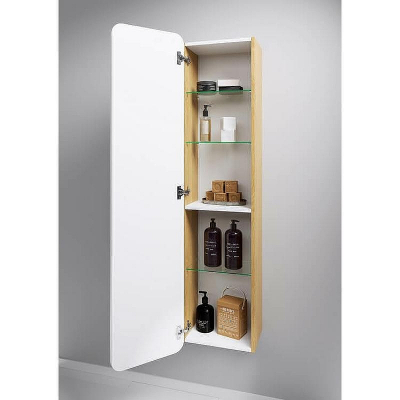 Шкаф пенал Aqwella Basic 35 BAS0535DZ Дуб золотой