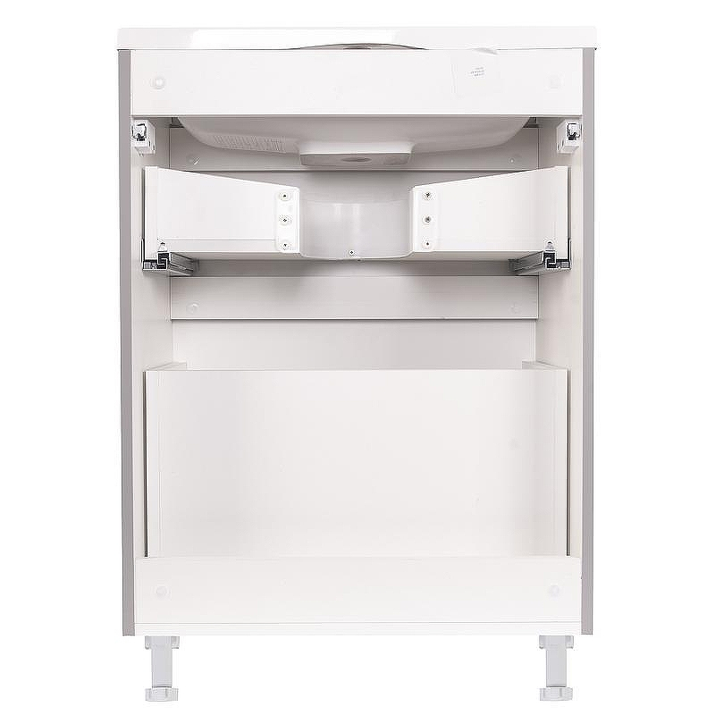 Тумба под раковину Style Line Бергамо 60 СС-00002309 Серая антискрейч, купить, цена, заказать, магазин, доставка, скидка, промокод, купить, цена, заказать, магазин, доставка, скидка, промокод