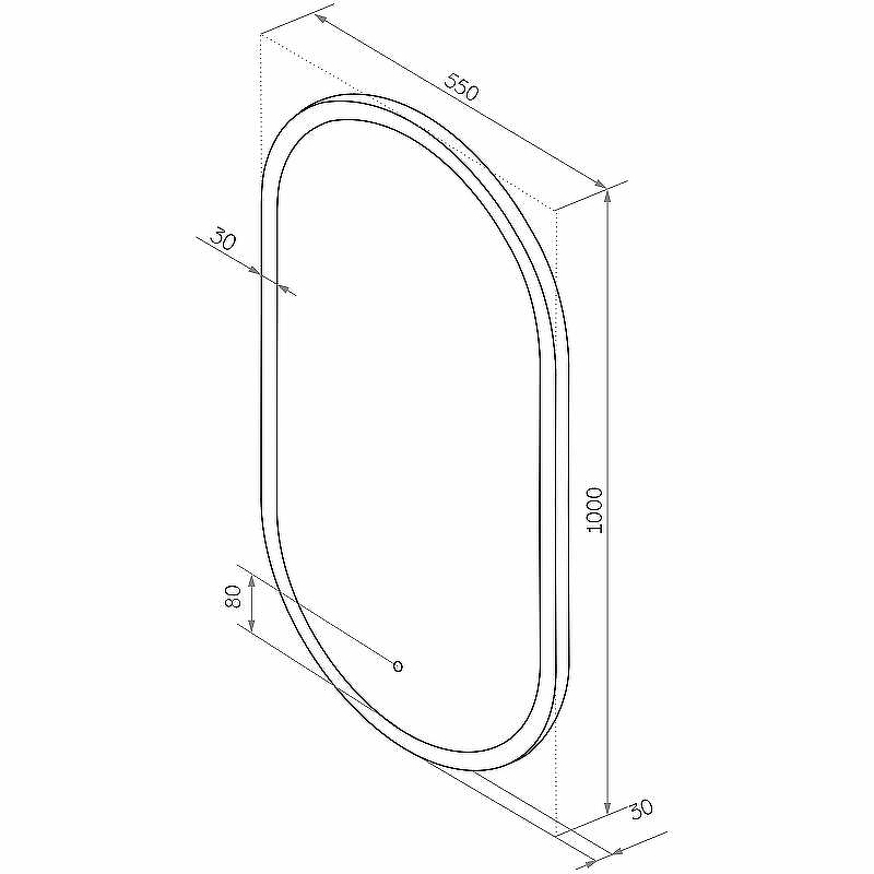 Зеркало Sintesi Sharme 55 SIN-SPEC-SHARME-55 с подсветкой с сенсорным выключателем, купить, цена, заказать, магазин, доставка, скидка, промокод, купить, цена, заказать, магазин, доставка, скидка, промокод
