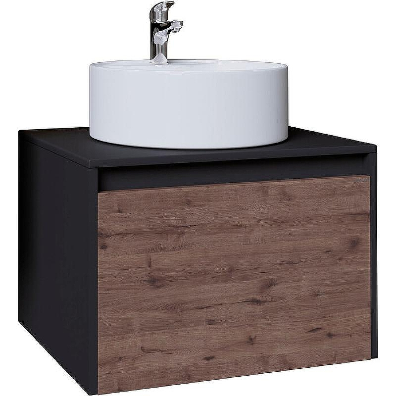 Тумба под раковину Grossman Смарт 60 106009 подвесная Веллигтон Графит, купить, цена, заказать, магазин, доставка, скидка, промокод, купить, цена, заказать, магазин, доставка, скидка, промокод