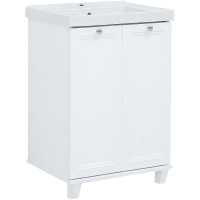 Тумба под раковину Aquanet Амели 60 261989 Белая матовая, купить, цена, заказать, магазин, доставка, скидка, промокод, купить, цена, заказать, магазин, доставка, скидка, промокод