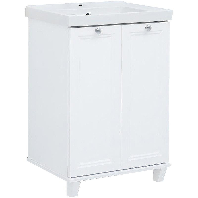 Тумба под раковину Aquanet Амели 60 261989 Белая матовая, купить, цена, заказать, магазин, доставка, скидка, промокод, купить, цена, заказать, магазин, доставка, скидка, промокод