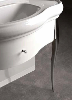 Тумба под раковину Kerasan Retro 100 7363K7 Белый глянец Хром