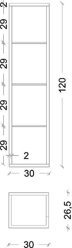 Шкаф пенал Boheme Armadi Art Loft 30 896-L подвесной Light wood, купить, цена, заказать, магазин, доставка, скидка, промокод, купить, цена, заказать, магазин, доставка, скидка, промокод