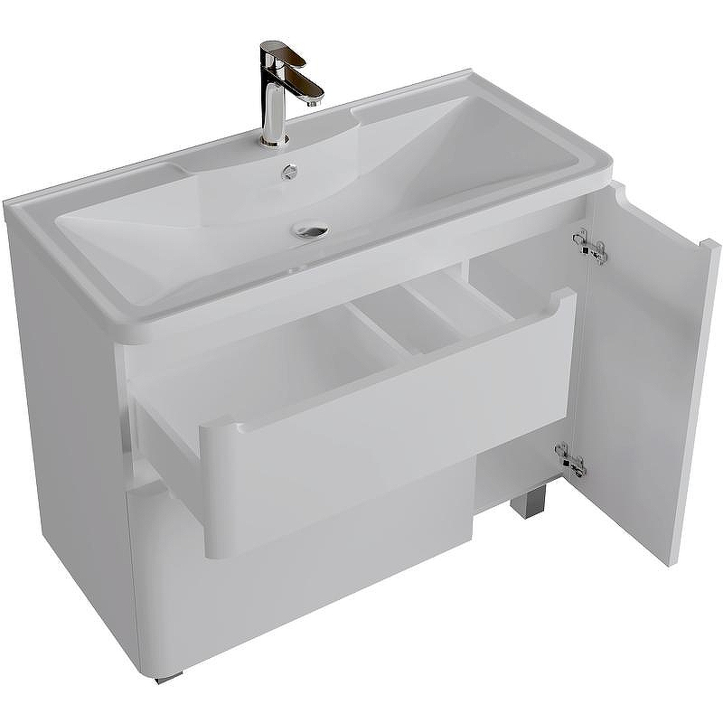 Тумба под раковину Grossman Адель 100 1010002 Белая, купить, цена, заказать, магазин, доставка, скидка, промокод, купить, цена, заказать, магазин, доставка, скидка, промокод