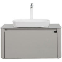 Тумба с раковиной Black&White Universe U915.800 80 915800 подвесная Glossy light grey, купить, цена, заказать, магазин, доставка, скидка, промокод, купить, цена, заказать, магазин, доставка, скидка, промокод