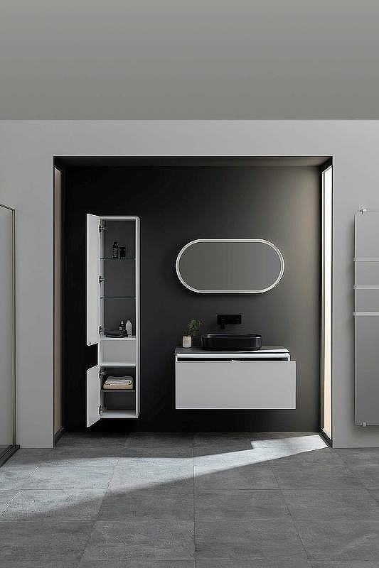 Шкаф пенал Allen Brau Infinity 35 L 1.21010.WM подвесной Белый матовый, купить, цена, заказать, магазин, доставка, скидка, промокод, купить, цена, заказать, магазин, доставка, скидка, промокод