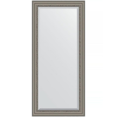 Зеркало Evoform Exclusive 166х76 BY 1307 с фацетом в багетной раме - Римское серебро 88