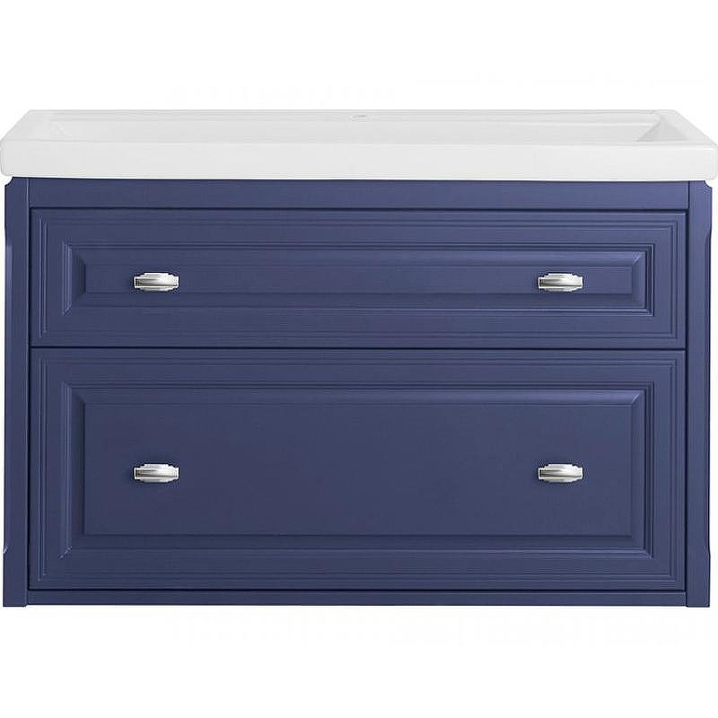 Комплект мебели для ванной ASB-Woodline Кастелло 100 Пейна (Синий), купить, цена, заказать, магазин, доставка, скидка, промокод, купить, цена, заказать, магазин, доставка, скидка, промокод