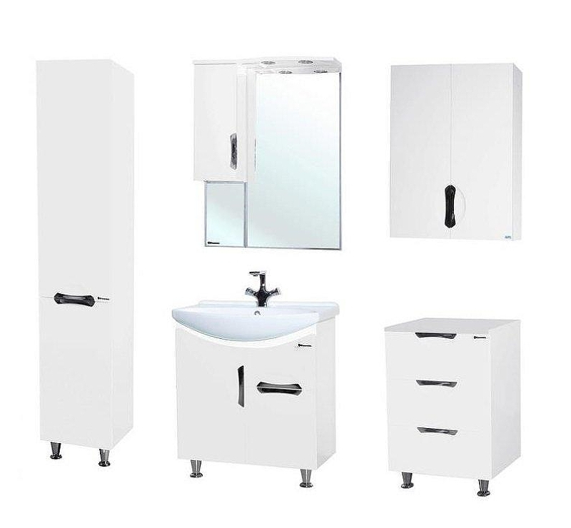 Тумба под раковину Bellezza Лагуна 65 4632110090013 1 ящик Белая, купить, цена, заказать, магазин, доставка, скидка, промокод, купить, цена, заказать, магазин, доставка, скидка, промокод