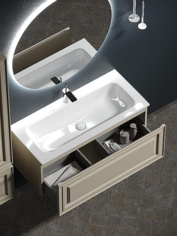 Тумба под раковину Sancos Very 100 VR100CE подвесная Beige Soft, купить, цена, заказать, магазин, доставка, скидка, промокод, купить, цена, заказать, магазин, доставка, скидка, промокод