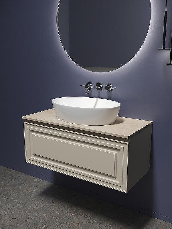 Тумба под раковину Sancos Very 100 VR100CE подвесная Beige Soft, купить, цена, заказать, магазин, доставка, скидка, промокод, купить, цена, заказать, магазин, доставка, скидка, промокод