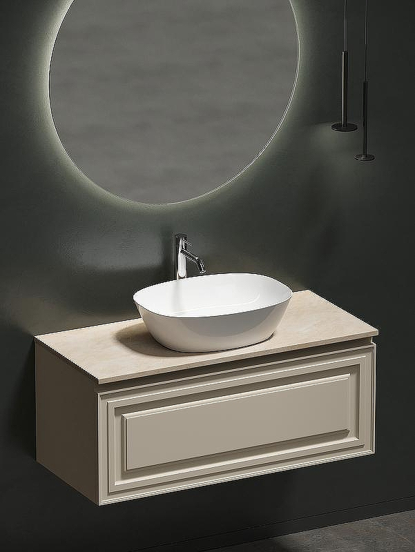 Тумба под раковину Sancos Very 100 VR100CE подвесная Beige Soft, купить, цена, заказать, магазин, доставка, скидка, промокод, купить, цена, заказать, магазин, доставка, скидка, промокод