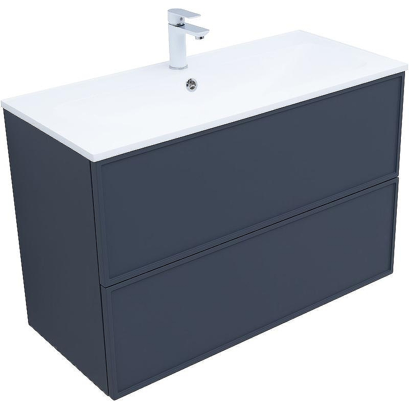 Тумба под раковину Aquanet Арт 100 313267 подвесная Маренго, купить, цена, заказать, магазин, доставка, скидка, промокод, купить, цена, заказать, магазин, доставка, скидка, промокод