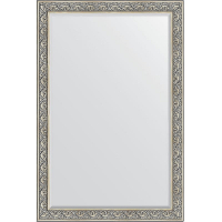Зеркало Evoform Exclusive 180х120 BY 3632 с фацетом в багетной раме - Барокко серебро 106, купить, цена, заказать, магазин, доставка, скидка, промокод, купить, цена, заказать, магазин, доставка, скидка, промокод