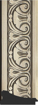 Зеркало Evoform Exclusive 180х120 BY 3632 с фацетом в багетной раме - Барокко серебро 106