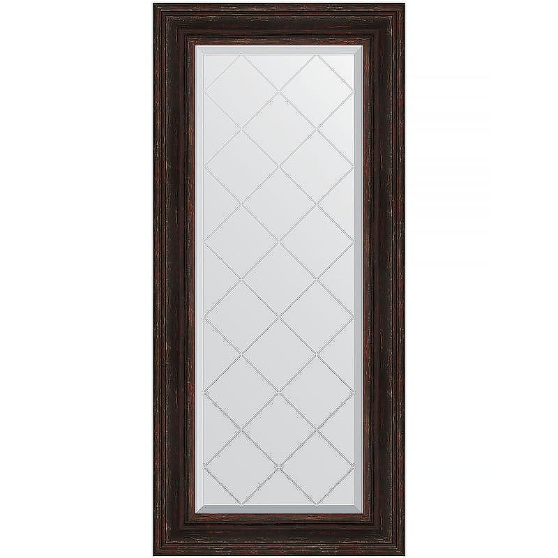 Зеркало Evoform Exclusive-G 128х59 BY 4076 с гравировкой в багетной раме - Темный прованс 99, купить, цена, заказать, магазин, доставка, скидка, промокод, купить, цена, заказать, магазин, доставка, скидка, промокод