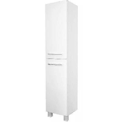 Шкаф пенал 1MarKa Соната 35 R У23259 с бельевой корзиной Белый глянцевый