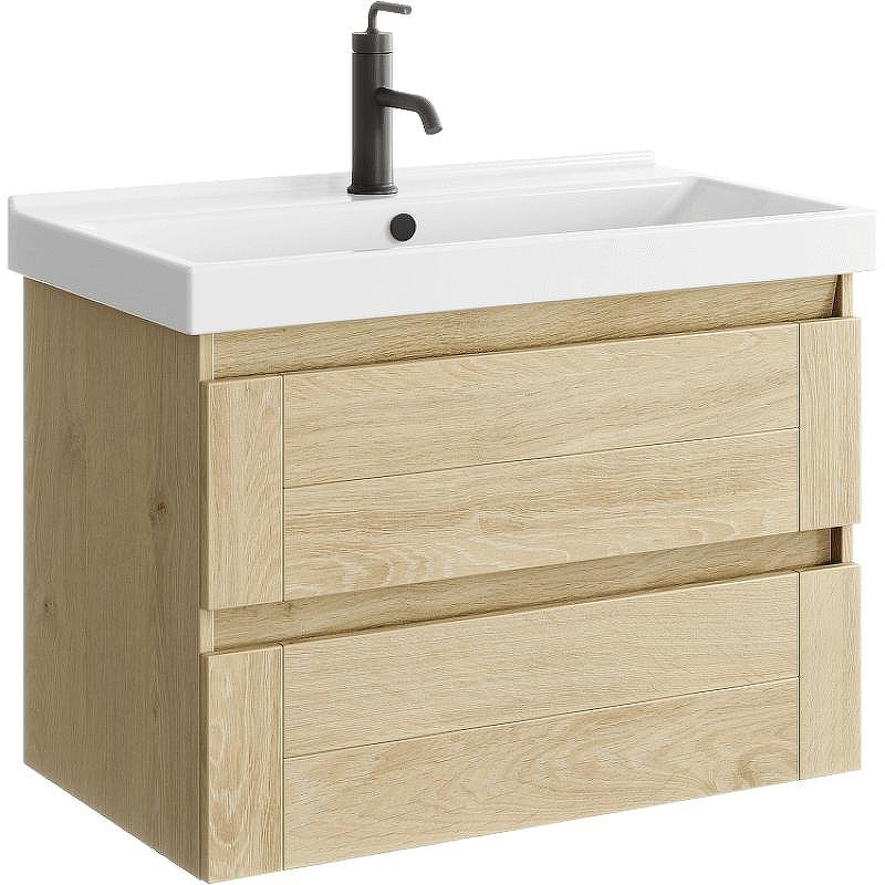 Тумба под раковину Aqwella Astrid 80 AST0108DD подвесная Дуб Давос, купить, цена, заказать, магазин, доставка, скидка, промокод, купить, цена, заказать, магазин, доставка, скидка, промокод