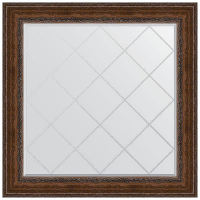 Зеркало Evoform Exclusive-G 112х112 BY 4472 с гравировкой в багетной раме - Состаренная бронза с орнаментом 120, купить, цена, заказать, магазин, доставка, скидка, промокод, купить, цена, заказать, магазин, доставка, скидка, промокод