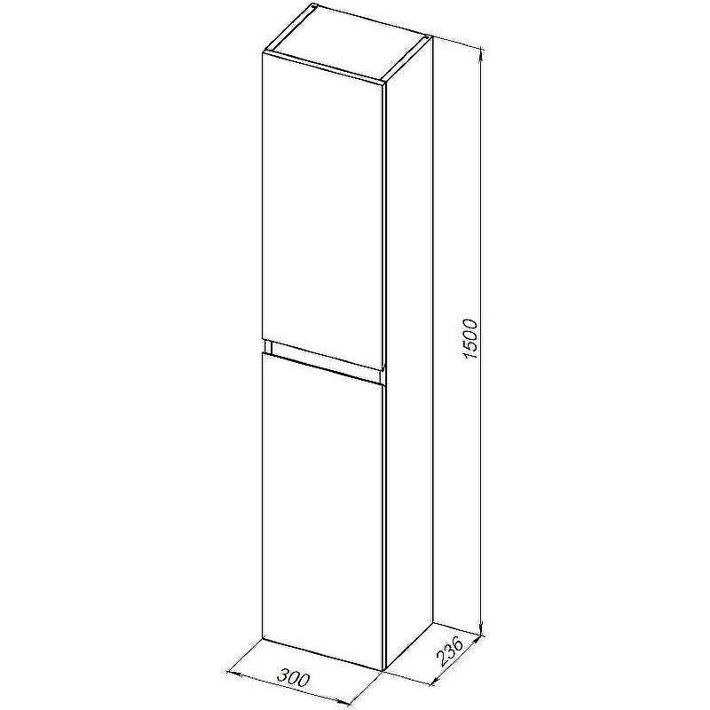 Шкаф пенал Aquanet Нота New 30 334195 подвесной Дуб веллингтон табак, купить, цена, заказать, магазин, доставка, скидка, промокод, купить, цена, заказать, магазин, доставка, скидка, промокод